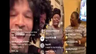 Jamie Foxx Quarantine with sister and family on IG LIVE