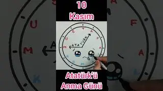 How to Draw a Picture for November 10th Atatürk Commemoration Day 