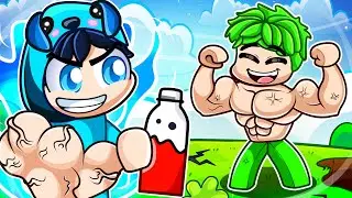 I Pretended to be a NOOB in MUSCLE LEGENDS, Then became STRONGEST With Crazy Fan Girl!!