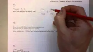 GCSE Revision - Fractions, decimals and percentages