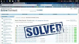 Unblock ExtraTorrent.cc without any VPN 2 MINUTES...