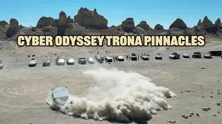 Cybertrucks Take Over Trona Pinnacles! (Plus 2 Hummer EVs)