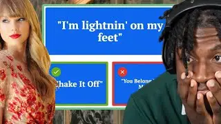 my audience played a taylor swift biggest fan kahoot...