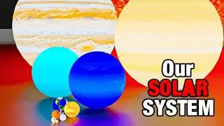 WOW! Our SOLAR SYSTEM - 3D Comparison 4k (60 fps)