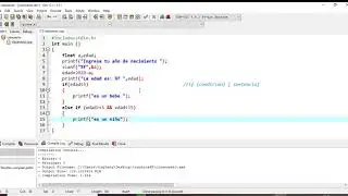 Dev c++.  Calcular la edad de una persona al solicitar el año de nacimiento y uso de la sentencia if