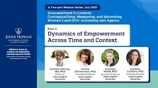 Dynamics of Empowerment Across Time and Context | #Webinar (Part 2/2)