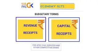 Capital Receipts Vs Revenue Receipts:ECONOMY BITS ; Budgetary Terms