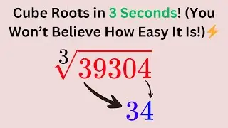 Master Cube Roots in 3 Seconds! (Math Hack Revealed) 