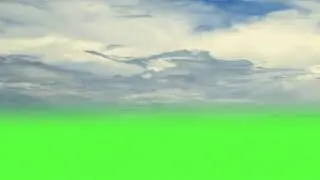 blue sky green screen effect