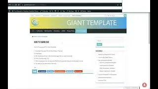 how to download free powerpoint template on gianttemplate.com
