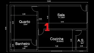 AutoCAD #01 - How to Make a Floor Plan for an Apartment - Part 1/2