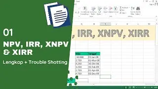 Lengkap!!! Cara Menghitung IRR dan NPV dengan Excel