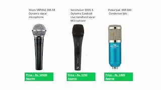 Dynamic Mic and Condenser Mic Comparison