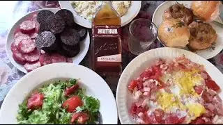 Водка "Житник" на калгане под закусь как в ресторане...