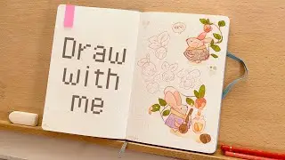 ✿ Draw with me ✿ Cute piano music for studying and drawing
