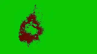 blood spot green screen video