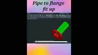 How to fit up pipe to flange 
