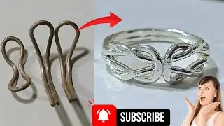 Silver Wire Ring Making Video. How it's Made Silver Ring Tutorial. AR Jewellery।