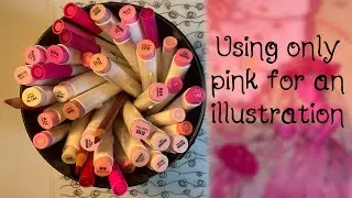 Drawing a witch with only pink art supplies - Talking about the witch lore of Omneiris