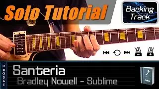 Santeria Solo (Sublime) / Guitar Lesson - How to play + TABS