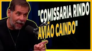NO AVIÃO EU PRESTO ATENÇÃO NA COMISSARIA | Leandro Hassun