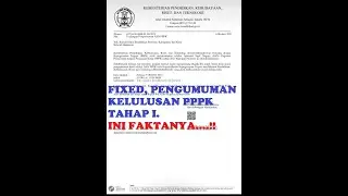 PENGUMUMAN PPPK GURU 2021 TAHAP I INI FAKTANYA