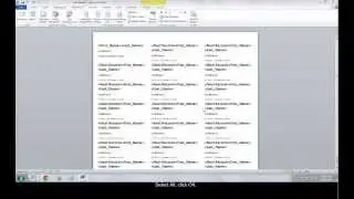 How to Make Address Address Labels with Mail Merge using Excel and Word