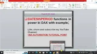 DATESINPERIOD in DAX | how to get last n number of sales in power bi DAX | LASTDATE in DAX
