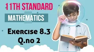 Q.no 2 Exercise 8.3 |vector Algebra| 11th Standard| Maths State board Maths with Jk 2023