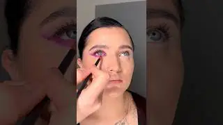 Цветные стрелки 💜 #beauty #cosmetics #макияж #makeup #tutorial