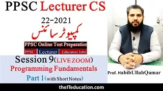 PPSC Lecturer Computer Science Test Preparation - Programming Fundamentals part 1 2021-2022