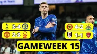 Spurs lose to Chelsea again and Man Utd brushed aside by Forest- Gameweek 15