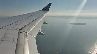 Air France Airbus A220-300 Landing in Venice Marco Polo Airport
