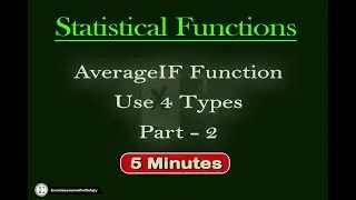 AverageIF Part - 2,   4 deferent types