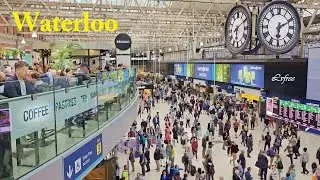 LONDON WATERLOO Station - Central London Train Station Walking Tour | 4K🇬🇧 UK Travel