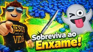 100 INIMIGOS AO MESMO TEMPO?! Sobreviva ao Enxame no Roblox