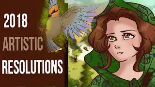 My 2018 Artistic Goals and Comic  Resolutions | Webcomic Winter Secrets Speedpaint