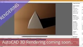 Autocad  3d Command Series 2019: 3d Rendering coming soon...