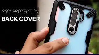Redmi Note 8 pro Military Grade Rugged Case| Ringke fusion X Back Cover|MI 360 Glass back covers