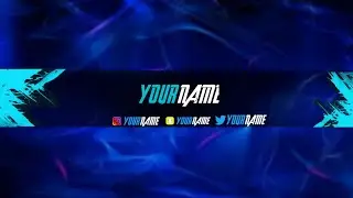 HOW TO MAKE A COOL GAMING YOUTUBE BANNER + TEMPLATE LINK