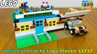 Lego Classic 11717 assembling to house and car #197