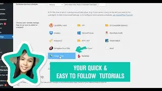 How to connect updraft and google drive
