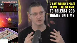 3 part weekly update format that we used to release 200 games on time