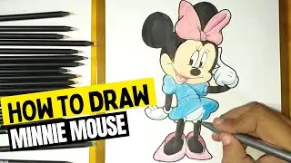 How to Draw Minnie Mouse | Easy Step-by-Step Tutorial