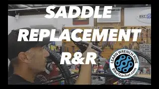 How to remove and replace a bicycle saddle.