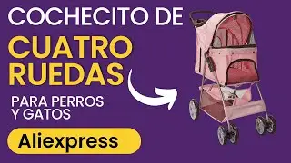 Cochecito de cuatro ruedas para perros y gatos Aliexpress 2024