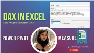 DAX in Excel (Power Pivot & Measures) ll Set up a Data Model in Excel ll Set KPIs as Slicers