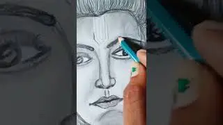 #श्रीकृष्णा#श्रीरामsktech drawing #shreekrishnadrawing#shreeramdrawing #youtubeshorts #laxmimudiarts