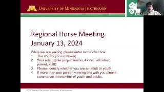 Regional Meeting January 13, 2024