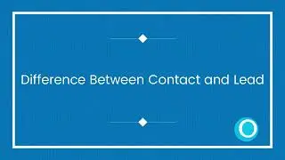 Difference between a contact and lead